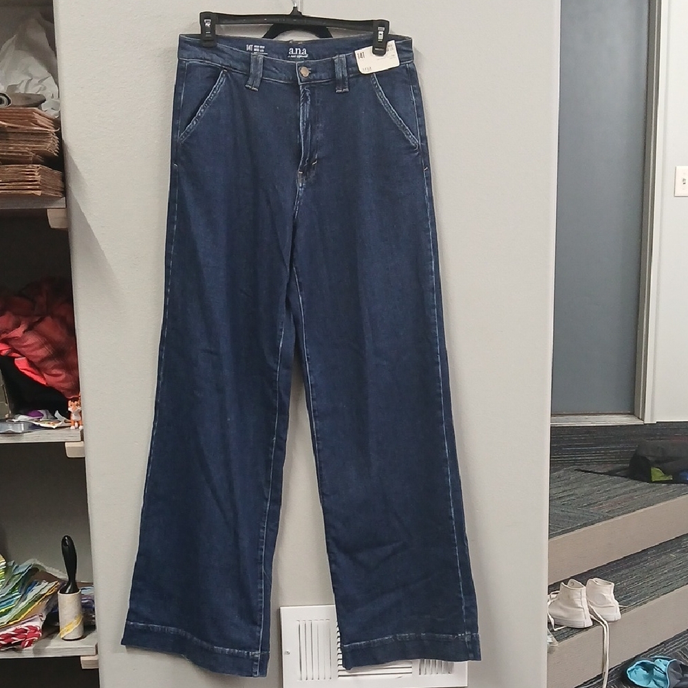NWT ANA Women's Blue Jeans 14 T
